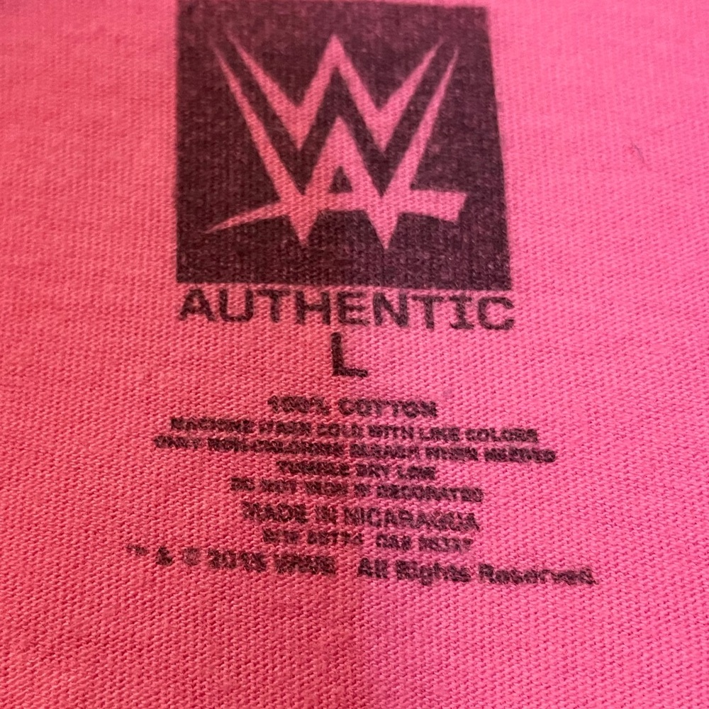 WWE Dolph Ziggler “It’s too bad…” pink tee sz L - Picture 5 of 5